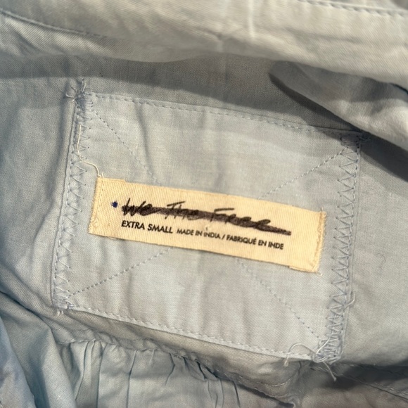 💗FREE PEOPLE We the Free Freya Poplin Tunic in Lake Life - Picture 6 of 8